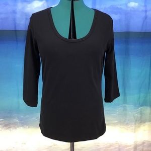 Yest Yara Basic Cotton Jersey 3/4 Sleeve Tee, 12